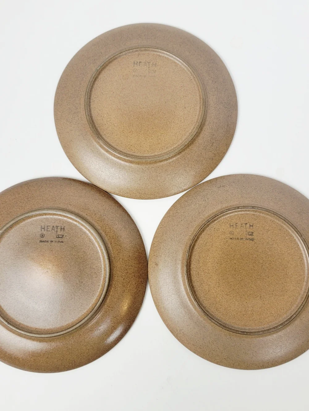 Vtg 70s~Heath Ceramics Sandalwood Coupe Line Saucer~6